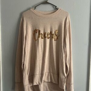 Holiday Time Beige Sweatshirt